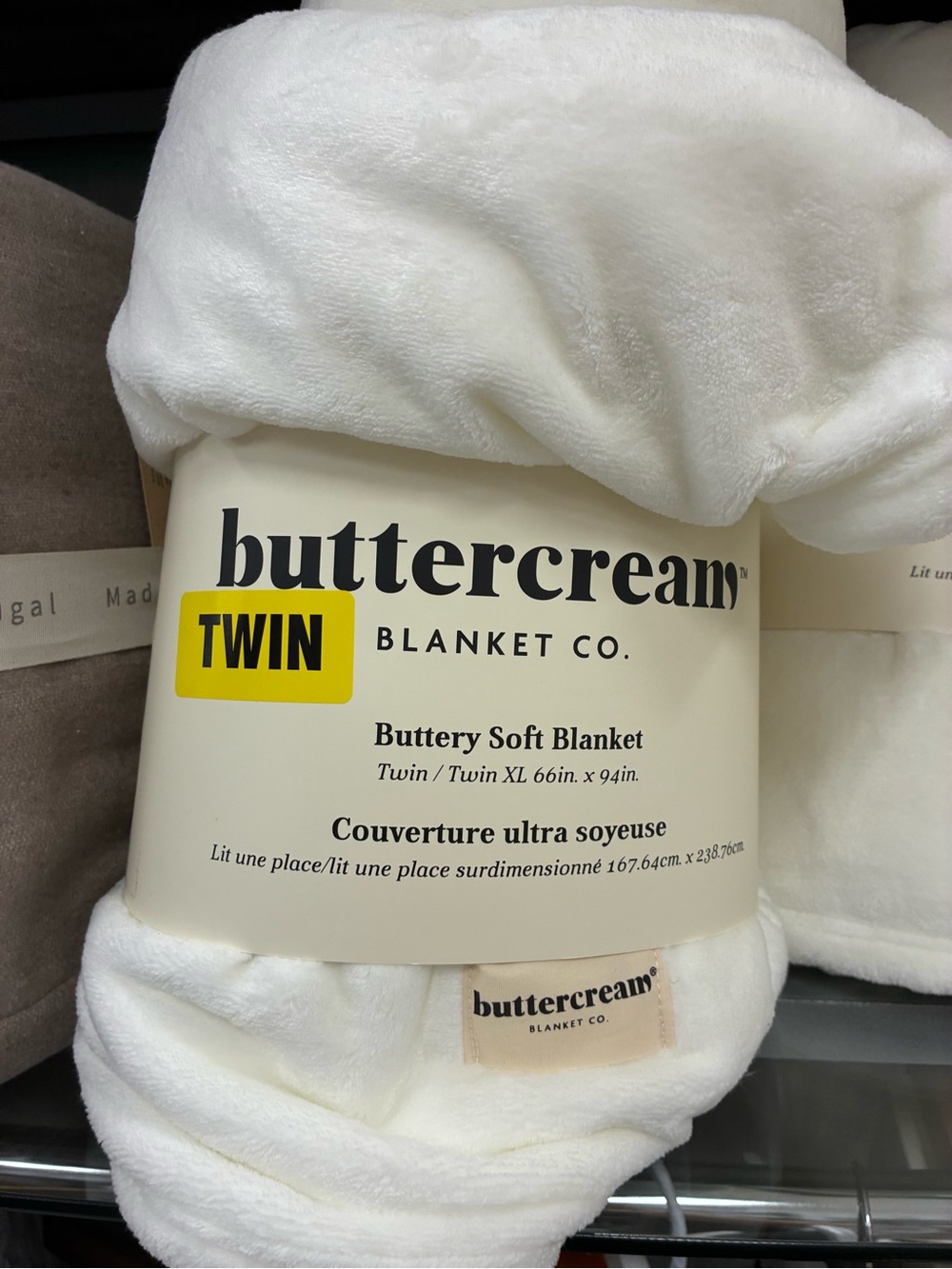 Buttercream Buttery Soft Blanket - White